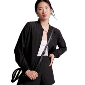 Banana Republic Heritage Black Lightweight
Minimalist Sporty Bomber Jacket XXL